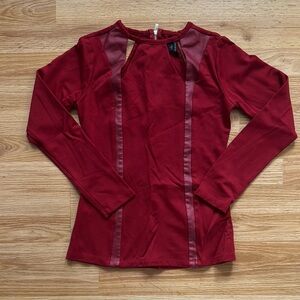 Guess Mixed Material Top - Size S